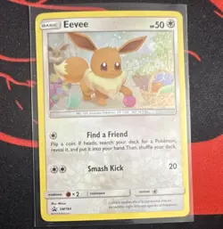 Pokemon TCG Eevee SM184 Cosmos Holo Promo Basic 50 HP Cost 2 Smash Kick 20 - Image 1
