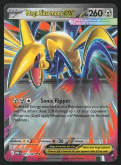 Mega Skarmory ex 055/088 Perfect Order Double Rare Pokemon TCG English NM ME03 - Image 1