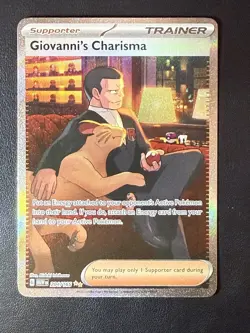 Pokemon 151 Giovanni's Charisma SAR 207/165 English NM PACK FRESH - Image 1