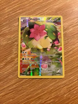 2016 Pokemon - Shaymin XY115 Full Art Mythical Collection Promo Card - MP-HP - Image 1