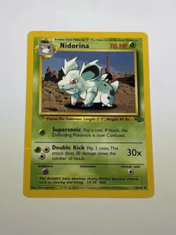 Nidorina 40/64 Jungle Uncommon Pokemon Card TCG Vintage WotC 1999 MP - Image 1