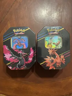 Pokemon TCG Crown Zenith Tin Set Of 2- ZAPDOS & MOLTRES Tin Lot. NEW SEALED! - Image 1