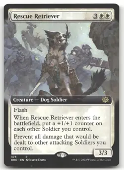 Rescue Retriever (Extended Art) #373 (NM) Brothers' War BRO Magic MTG - Image 1