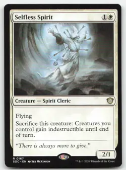 Selfless Spirit 167 SOC Commander: Secrets of Strixhaven Magic MTG NM - Image 1