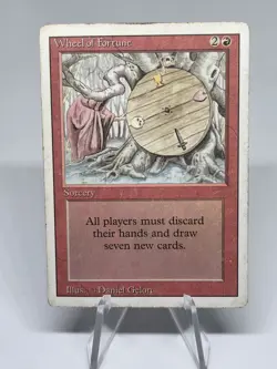 Magic The Gathering Revised Edition Wheel Of Fortune Vintage MTG 1994 Rare - Image 1