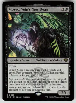 Moseo, Vein's New Dean Rare Secrets of Strixhaven 91 MTG Near Mint 2026 - Image 1