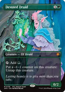 Devoted Druid (Borderless) 138 M NM - MTG Special Guests - Image 1