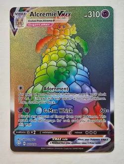 🌈 Alcremie VMAX 073/072 – Secret Rainbow Rare – Shining Fates Pokemon Card 🌈 - Image 1