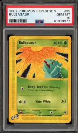 Pokemon Bulbasaur Expedition #95 PSA 10 Gem Mint - Image 1