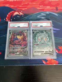 POKEMON TCG - CROWN ZENITH - PSA 10 ZAMAZENTA V + ZACIAN V - COLLECTORS PAIR!! - Image 1