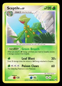 2009 Pokemon Platinum Arceus Sceptile 30/99 NM - Image 1