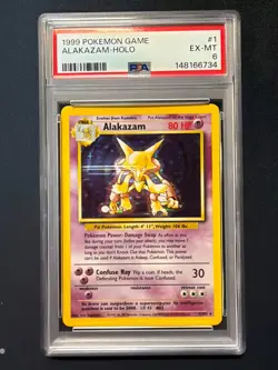 PSA 6 Alakazam Holo #1 – 1999 Pokemon Base Set - Image 1