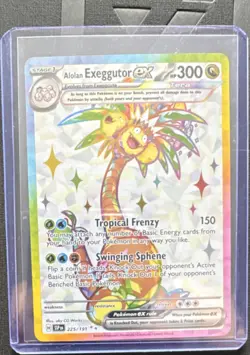 Pokemon Alolan Exeggutor ex Sv08 Surging Sparks Ultra Rare Holo 2024 225/191 - Image 1