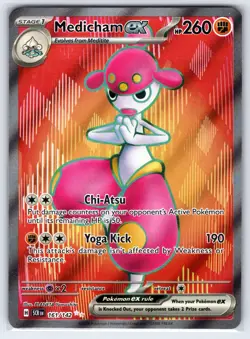 Medicham ex 161/142 Ultra Rare Stellar Crown Pokemon Holo Near Mint - Image 1