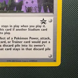 Vintage Promo Pokemon Tower 42/53 Wotc Black Star League Promo January 2002 - Image 4