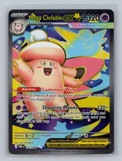 Mega Clefable ex 103/088 Ultra Rare Perfect Order Pokemon NM - Image 1