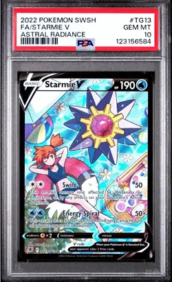 Pokemon Starmie V Astral Radiance Full Art #TG13 PSA 10 Gem Mint ENGLISH Misty - Image 1
