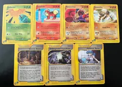 Pokemon TCG Lot of 7 Vintage Bulbasaur Expedition Hitmonchan Aquapolis LP - Image 1
