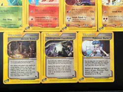 Pokemon TCG Lot of 7 Vintage Bulbasaur Expedition Hitmonchan Aquapolis LP - Image 4