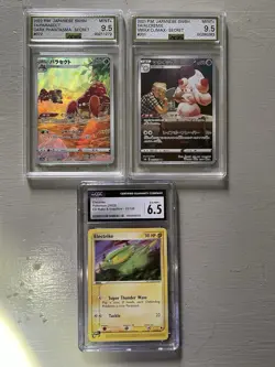 Graded Pokemon Cards 3 Slabs 9.5/9.5/6.5 Please See Photos - Image 1