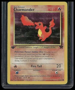 Pokemon 1st Edition Team Rocket Charmander 50/82 NEAR MINT - Image 1