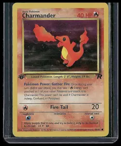 Pokemon 1st Edition Team Rocket Charmander 50/82 NEAR MINT - Image 1