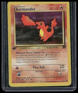 Pokemon 1st Edition Team Rocket Charmander 50/82 NEAR MINT - Image 1