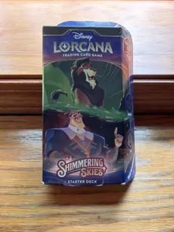 Disney Lorcana: Shimmering Skies Starter Deck – Emerald & Steel Factory Sealed - Image 1