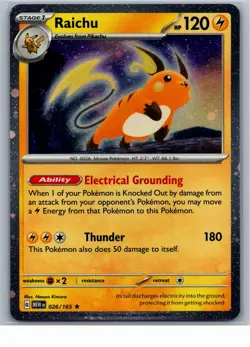 Raichu (Cosmos Holo) Holo Miscellaneous Cards & Products 026/165 2026 NM - Image 1