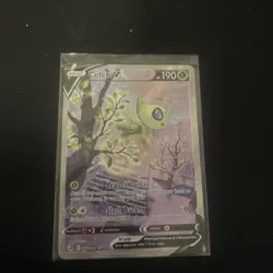 Pokemon TCG Celebi v 245/264 Fusion Strike Alternate Art Rare Holo Card - Image 1