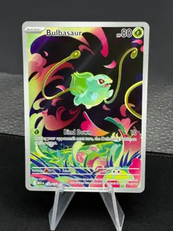 Pokemon TCG Bulbasaur Mega Evolutions 133/132 Illustration Card QC2 - Image 1