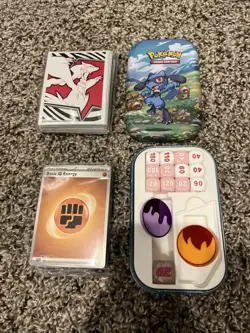 Pokemon Mini Tin with Insert, Sleeves, Energy, And Accessories - Image 1