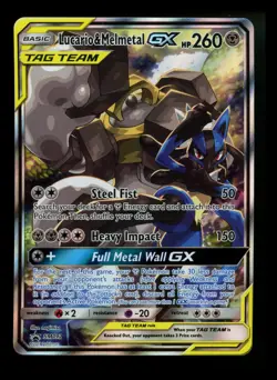 #2 Lucario & Melmetal GX SM192 Black Star Promo 2019 Alt Art Pokemon Card TCG - Image 1