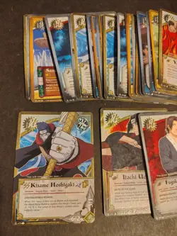 Small Lot of 2002 Naruto TCG Cards - Orochimaru, Fugaku Uchiha, Kisame Hoshigaki - Image 2