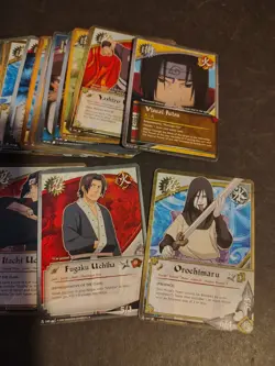 Small Lot of 2002 Naruto TCG Cards - Orochimaru, Fugaku Uchiha, Kisame Hoshigaki - Image 3