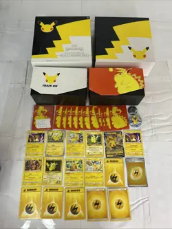 Pokemon TCG Vintage & Modern Pikachu 17 NM/MINT Card ETBs Pin & Coin Lot 🔥 🔥⚡ - Image 1