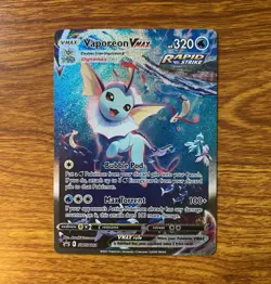 Pokemon Vaporeon VMAX Rapid Strike Promo Holo SWSH182 Sword & Shield Card - Image 1
