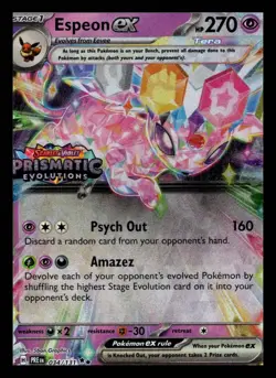 Espeon ex - (Prismatic Evolutions Stamp) Holo Promo Miscellaneous Cards & Produc - Image 1