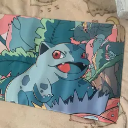 Bulbasaur Rubber Playmat For Card Games Pokemon Tcg Gaming Mat 60cm By 30cm - Image 3