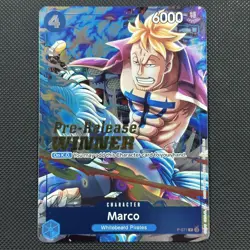 Pre-Release Winner - Marco (P-071) English Promotional Alt Art Card *bend - Image 1
