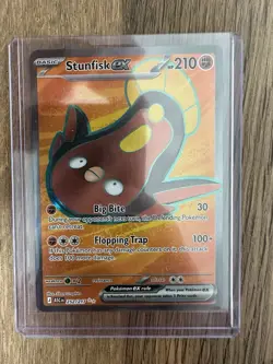 Pokemon TCG Ascended Hero’s Stunfisk EX 252/217 Single Card - Image 1