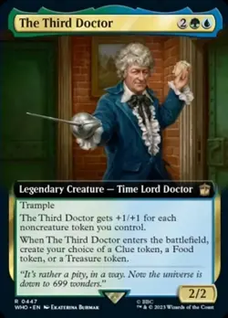 x1 The Third Doctor - Extended Art R MTG Universes Beyond: Doctor Who M/NM, Engl - Image 1