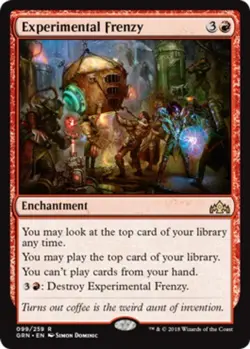 1 x Experimental Frenzy - Foil - Guilds of Ravnica - Light Play - MTG - Image 1