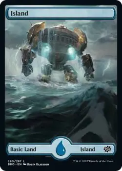 Island (280) - Full Art #280 NM L - MTG Brothers War - Image 1