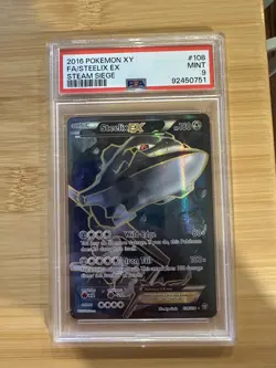 Steelix EX #108 PSA 9 Pokemon Steam Siege Holo Ultra Rare MINT - Image 1