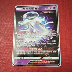 Pokemon TCG Nihilego GX Ultra Rare Ultra Beast Holo SM-Crimson Invasion 49/111 - Image 1