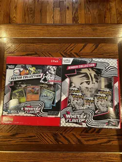 Pokemon Sam’s Club White Flare Binder Collection & Unova Poster Collection Seal - Image 1