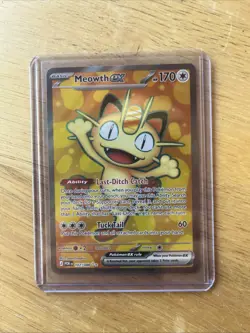 Pokemon Meowth EX 107/088 POR Ultra Rare Full Art Holo Basic 170 HP - Image 1