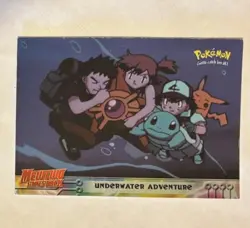 "Underwater Adventure" #17 - Pokemon Mewtwo Strikes Back Topps Blue Label - LP - Image 1