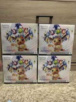 Pokemon TCG Prismatic Evolutions ETB Sealed x 4 - Image 1